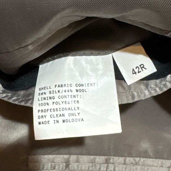 Silk Wool Houndstooth Sport Coat 42R – Tailors Row Deansgate - Picture 9 of 16